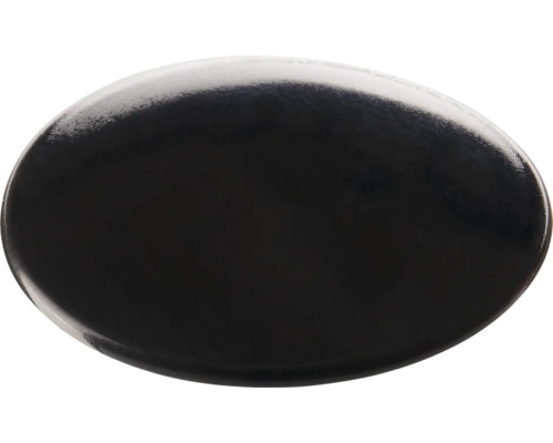 Capac de acoperire Hettich 25mm plastic negru Obiect oval din metal