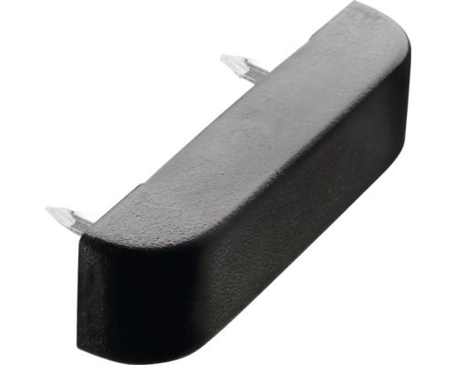 Suport cu cui Hettich 40x10,5x8mm plastic negru Buton de mobilă negru din plastic cu știfturi de fixare