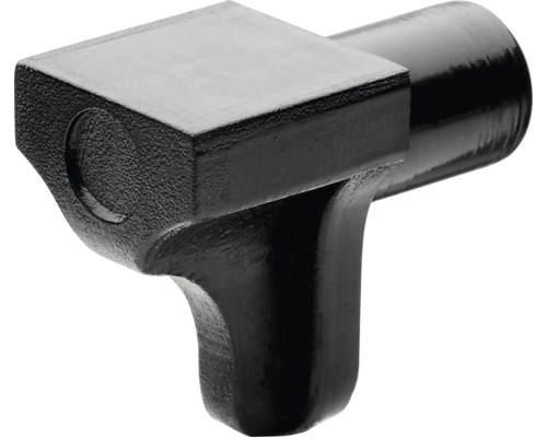 Suport cu cui Hettich cu pin 6mm plastic negru Suport poliță din metal