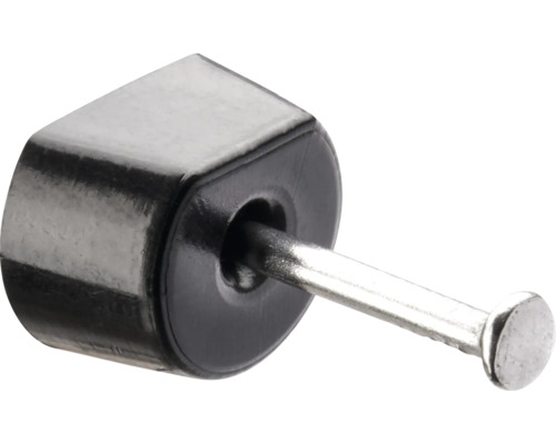 Suport cu cui pentru raft Hettich plastic negru Glisor de mobilă cu cui pentru fixare