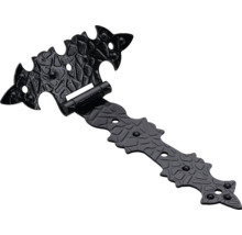 Balam T cu suprafață decorată și găuri pentru fixare.