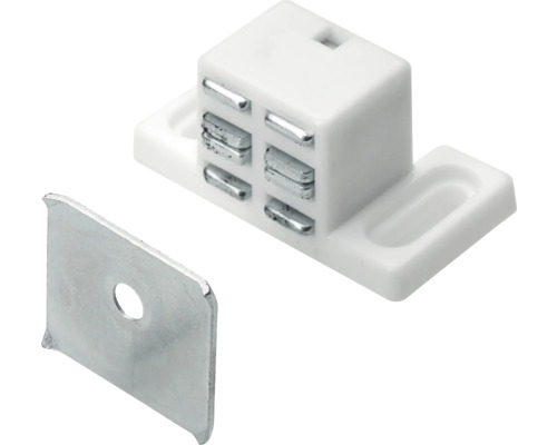 Magnet de prindere Hettich max. 3kg highrise alb Opritor de ușă cu contraplacă pentru mobilă