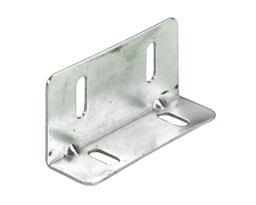 Conector unghiular din metal cu găuri alungite