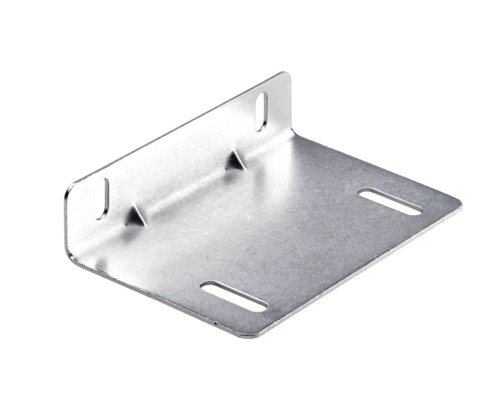 Cornier metalic cu găuri alungite pentru fixare