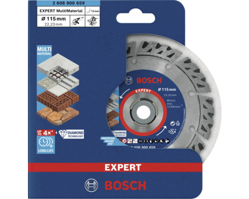 Disc diamantat Bosch Ø115x22,23x2,2x12 mm