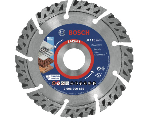 Disc de tăiere Bosch Expert cu diametrul de 115 milimetri pentru diverse materiale