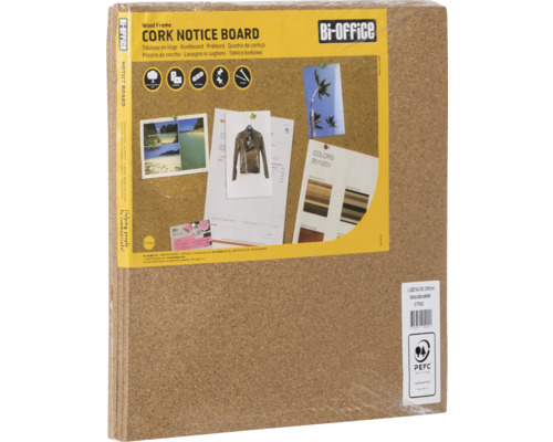 Panou de plută Bi-Office cu ramă din lemn