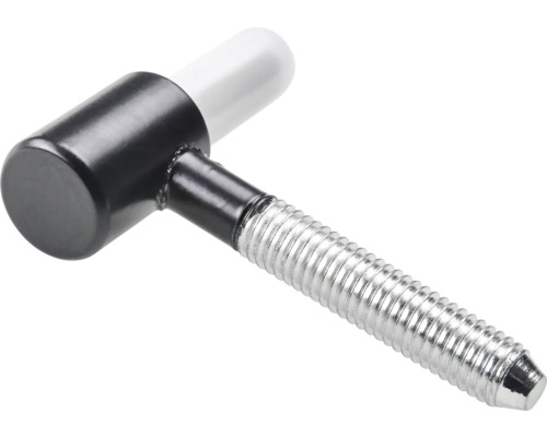 Ramă inferioară Hettich 15mm pentru lemn negru Ciocan cu cap moale cu tijă filetată