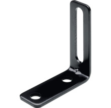 Conector unghiular cu orificiu alungit și două orificii