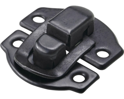 Încuietoare cutie 30x28mm Hettich, oțel negru Închizătoare metalică pentru valiză