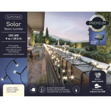 Ghirlandă luminoasă Lumineo Solar Basic Twinkle cu 120 LED-uri și o lungime de 9 metri pentru decorarea spațiilor exterioare