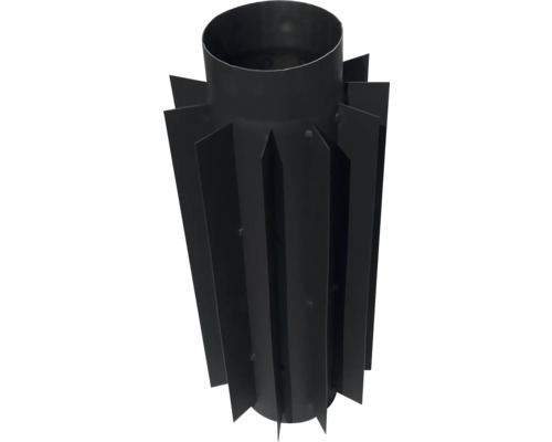 Coș de fum cu aripioare de răcire