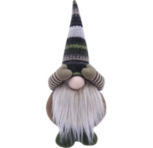 Figurină decorativă cu pălărie dungată și barbă