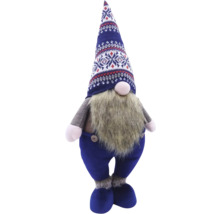 Gnom decorativ cu barbă și căciulă ca decorațiune de Crăciun