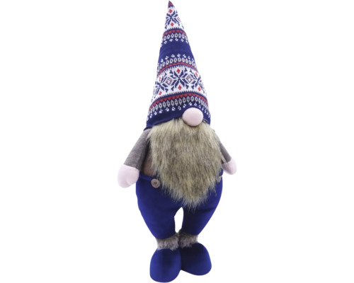 Gnom decorativ cu barbă și căciulă ca decorațiune de Crăciun
