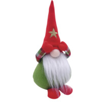 Figurină decorativă pitic cu barbă și căciulă