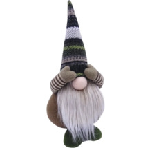 Figurină decorativă de pitic cu căciulă și barbă