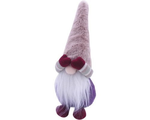 Spiriduș decorativ de Crăciun cu căciulă și barbă, ca decorațiune de Crăciun