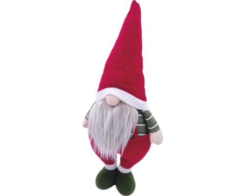 Gnom decorativ de Crăciun cu barbă și căciulă