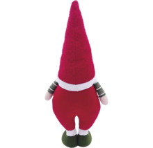 Figurină decorativă spiriduș de Crăciun cu căciulă și pantaloni roșii