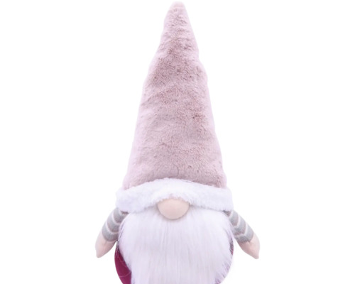 Gnom decorativ cu barba si palarie