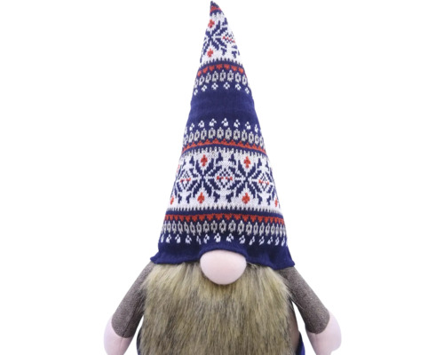 Gnom decorativ cu căciulă și barbă