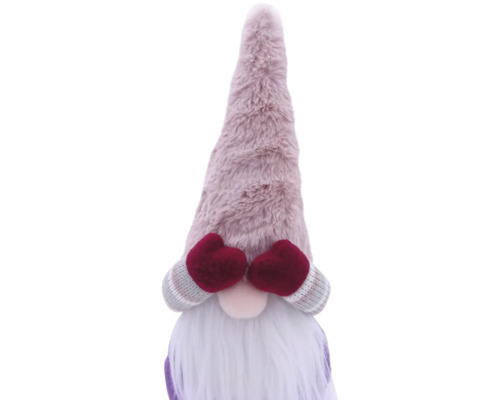 Figurină decorativă de pitic cu barbă și căciulă