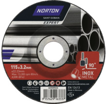 Disc abraziv Norton Saint-Gobain Expert 115x3.2mm pentru metal și inox