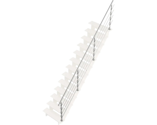 Scară cu balustradă din oțel inoxidabil