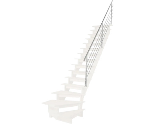 Scară cu balustradă din oțel inoxidabil
