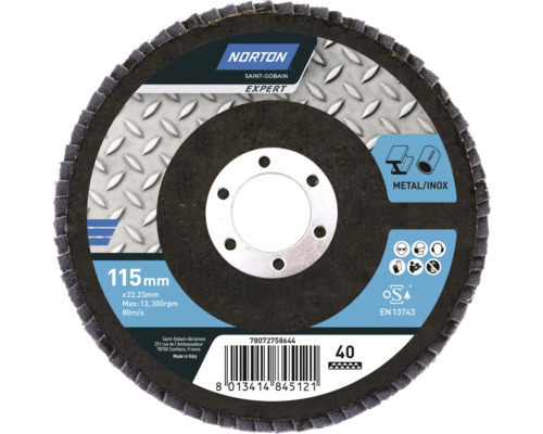 Disc lamelar pentru șlefuit Norton Expert Ø115x22,23, | HORNBACH
