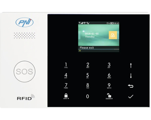 Sistem de alarmă PNI SafeHouse HS600, Tuya Smart, GSM 4G, negru, incl. accesorii