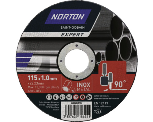 Disc debitare metal Norton Expert Ø115x1,6x22,23mm | HORNBACH