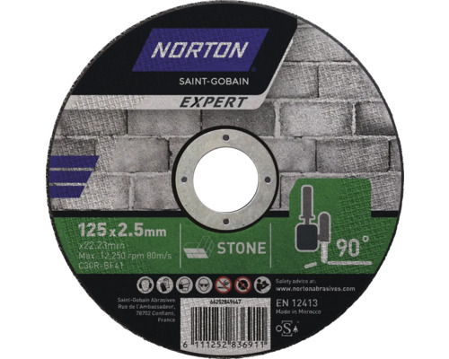 Disc debitare piatră Norton Expert Ø125x2,5x22,23mm