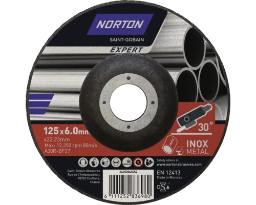 Disc debitare metal Norton Expert Ø125x6x22,23mm
