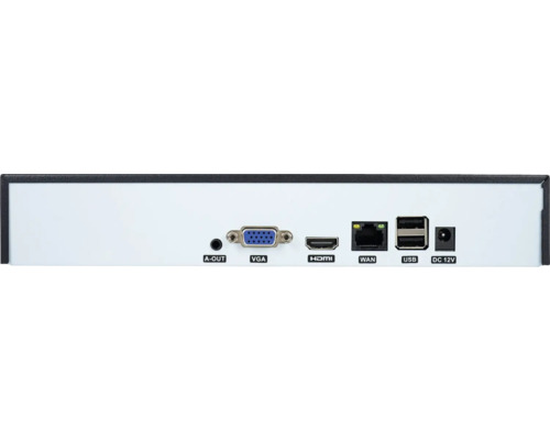 Porturile unui dispozitiv: ieșire audio, VGA, HDMI, WAN, USB, DC 12V