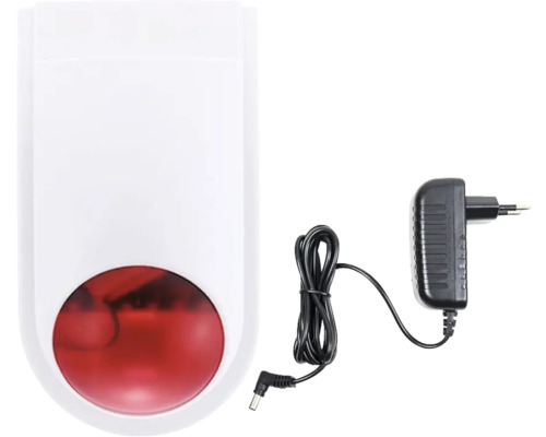 Sirenă de exterior cu adaptor de alimentare