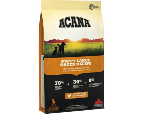 Hrană uscată pentru câini ACANA Puppy Talie Mare cu pui și pește fără cereale 11,4 kg Hrană uscată pentru câini ACANA Puppy Talie Mare cu pui și pește fără cereale 11,4 kg