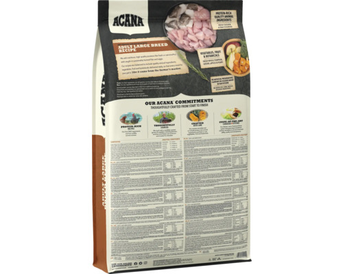 Ambalaj hrană uscată pentru câini adulți de rase mari Acana Adult Large Breed
