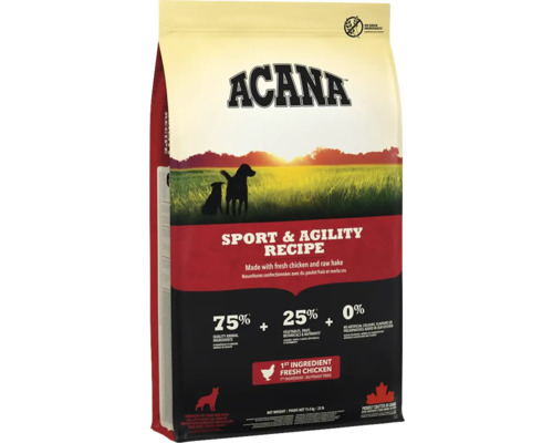 Hrană uscată pentru câini ACANA Sport & Agility cu pui și pește fără cereale 11,4 kg