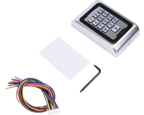 Sistem de control al accesului cu tastatură, card, cheie și cablu