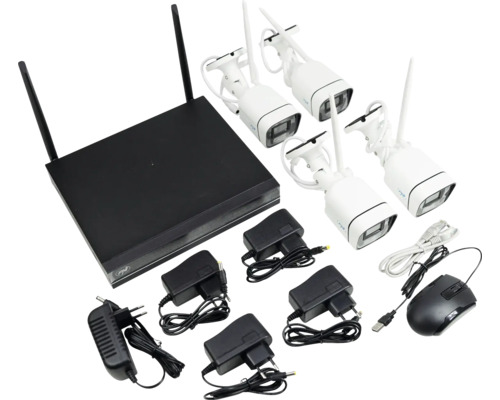 Kit supraveghere video PNI-House WiFi660, 3 MP, 4 camere, | HORNBACH