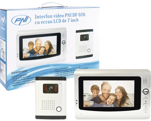 Videointerfon PNI DF-926 cu ecran LCD de 7 inch