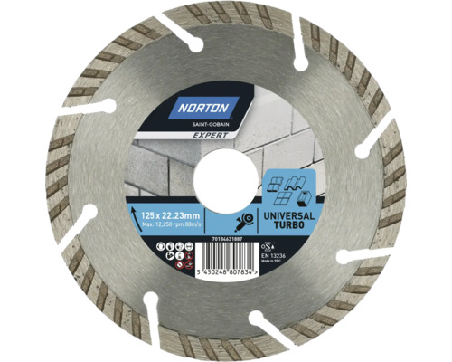 Disc diamantat Norton Expert Universal Ø125x22,23mm | HORNBACH
