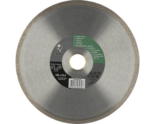 Disc diamantat pentru ceramică Norton Atlas Ø180x25,4mm | HORNBACH