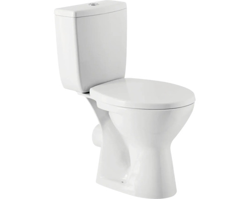Set WC compact Cersanit Creta, incl. rezervor și capac WC, alb