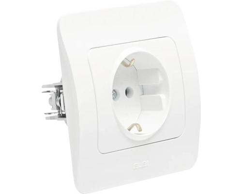 Priză cu contact de protecție pentru montaj pe perete