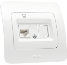 Priză date RJ45 UTP simplă Jazz CAT6E, alb