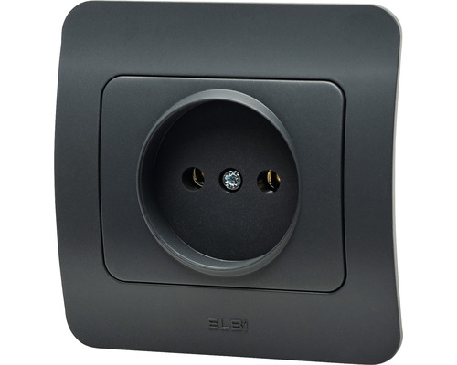 Priză simplă cu contact de protecție pentru montare pe perete