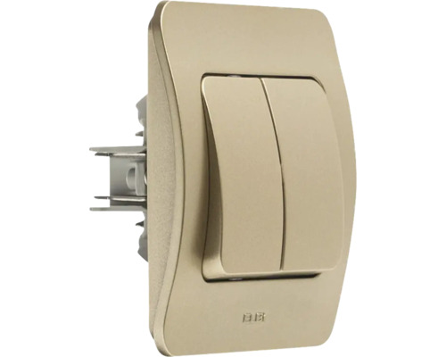 Întrerupător dublu pentru montare pe perete